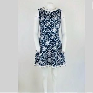 Sails To Sable Cotton Linen A-Line Dress